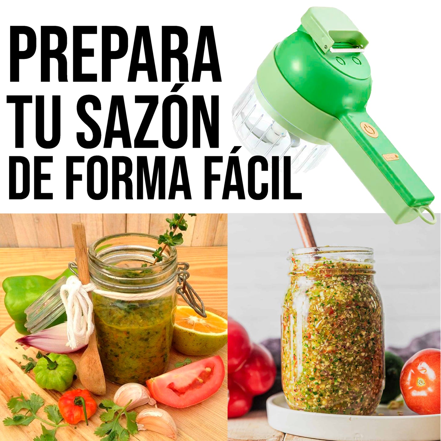 TRITURADOR DE ALIMENTOS 4 EN 1 MULTIFUNCION